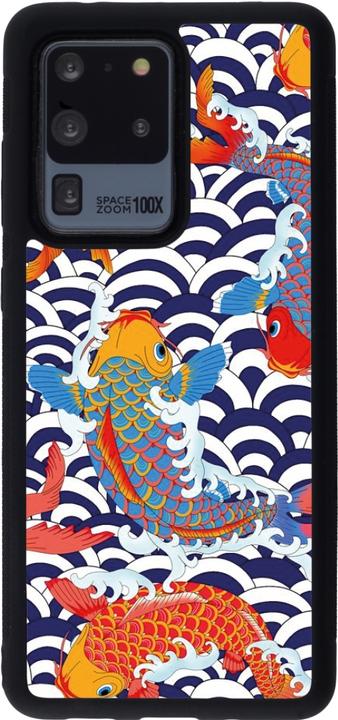 Actual product image PhoneLook Cover silicone black Easter 2023 japanese fish (Samsung Galaxy S20 Ultra)