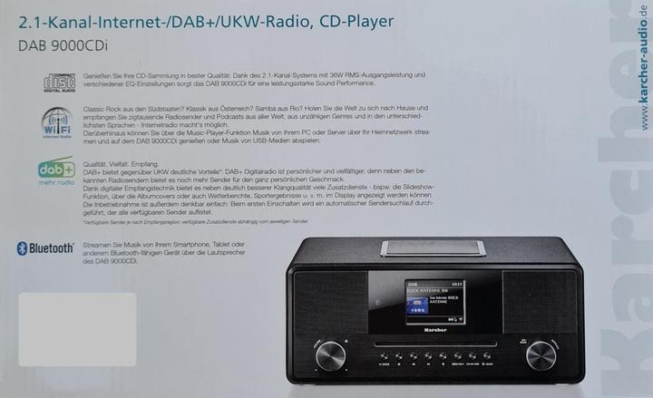 Produktbild Karcher DAB 9000CDI (Internetradio, DAB+, Bluetooth, WLAN)