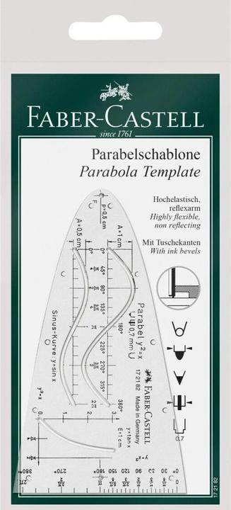 Produktbild Faber-Castell Parabelschablone (124 mm)
