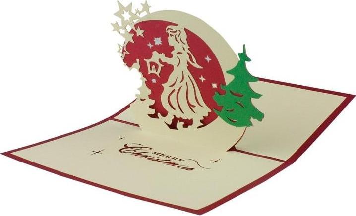 Immagine prodotto JTI Biglietto di Natale pop-up fatto a mano - n. 8 (1 pz.)