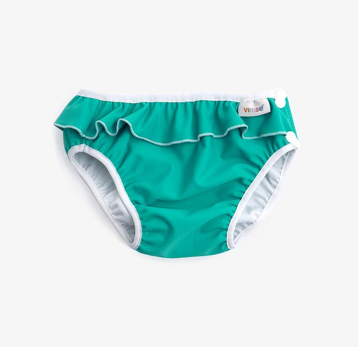 Immagine prodotto ImseVimse Badewindel L 9-12 Kg - grün Rüschen (1 Pezzo/i)