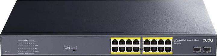 Immagine prodotto Cudy Switch di rete GS1020PS2 Gigabit Ethernet (10/100/1000) Power over Ethernet (PoE) Nero (18 Porti)