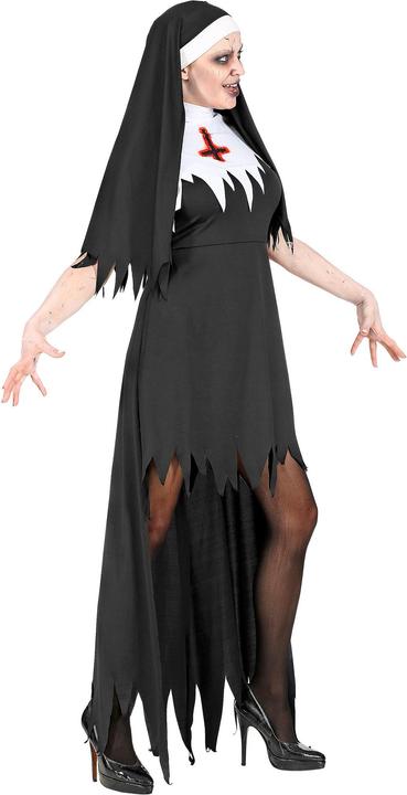 Produktbild Widmann Zombie Nonne Kleid mit Rock, Haube (L)