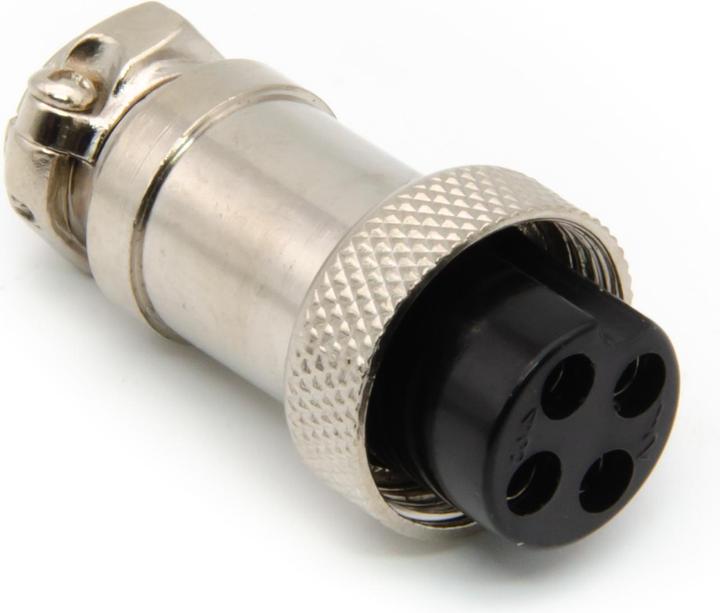 Immagine prodotto Purecrea GX16-4P Connettore 16 mm femmina per il montaggio dei cavi
