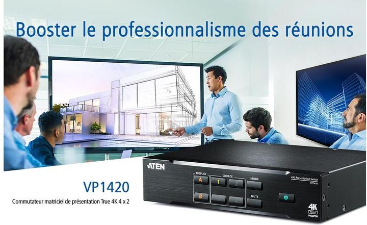 Produktbild Aten VP1420 4 x 2 True 4K Presentation Matrix Switch