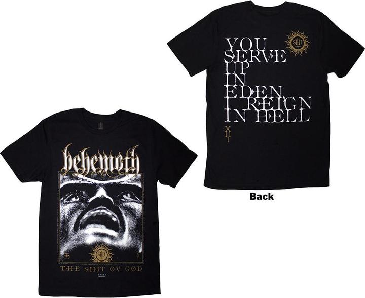 Behemoth The Shit Ov God Reign In Hell Back Print