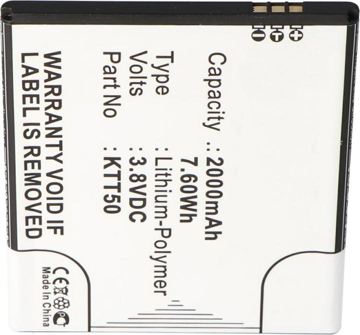 Produktbild CS Cameron Sino Akku KAZAM Tornado 2, Tornado 2 5.0 Akku KTT50, KTT50-GHABD002643