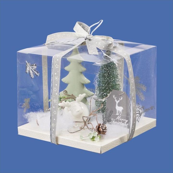 Image du produit Hobby Fun Boîte pour cadeaux en argent et bons d'achat, Transparent (18 x 18 x 18 x 25 cm)