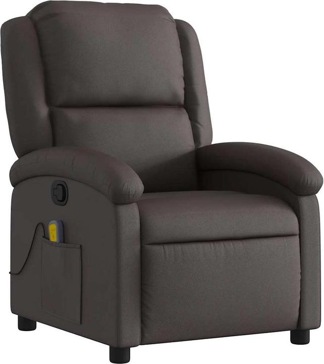 Produktbild VidaXL Massagesessel Dunkelbraun Echtleder,Farbe