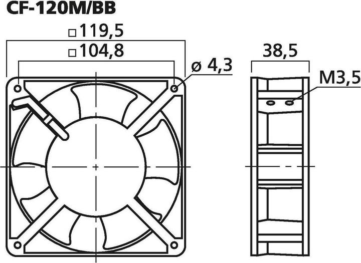 Actual product image Org.makers Axial fan