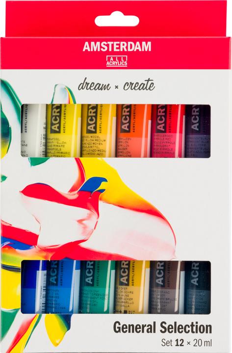 Amsterdam Set di avviamento vernice acrilica (Multicolore, 20 ml)