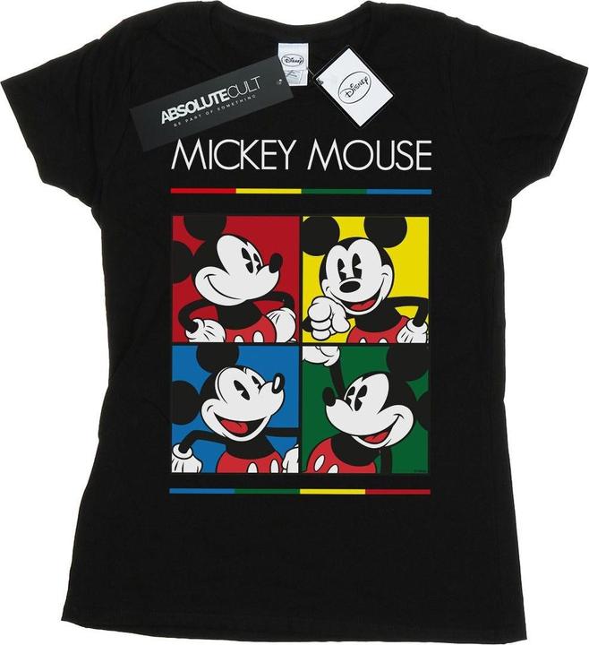 Immagine prodotto Disney Mickey Mouse Square Colour Maglietta Donna (S)