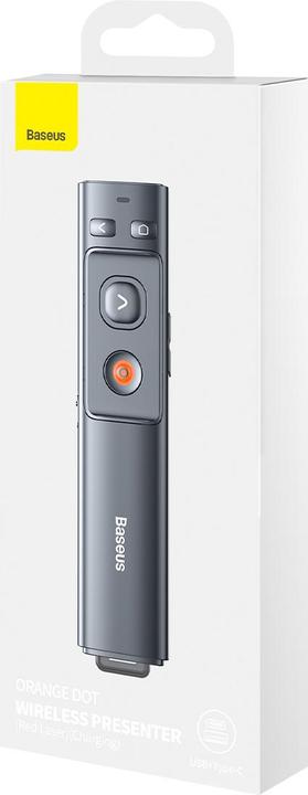 Produktbild Baseus Orange Dot Wireless Presenter (Red Laser)(Charging) Grey