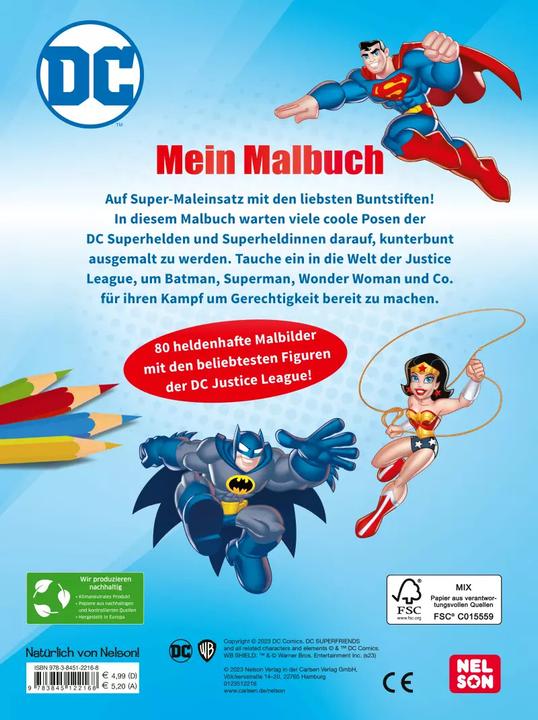 Image du produit Les super-héros DC : Mon livre de coloriage