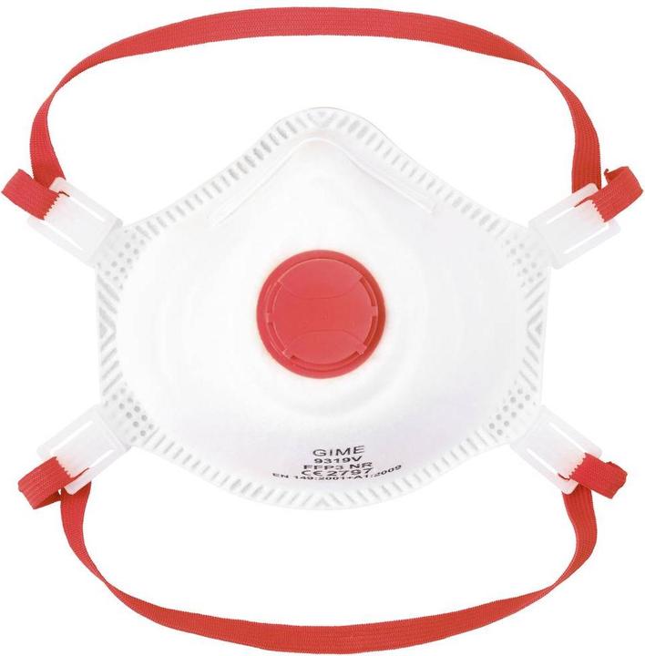 Image du produit Gime 2575496 Masque anti-poussière avec valve FFP3 10 pcs. DIN EN 149:2001 + A1:2009 (FFP3)