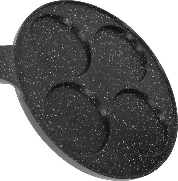 Actual product image Cheffinger Pancake pan 26 cm for 4 people Marble-coated with ergonomic handle (26 cm, Crêpe pan)
