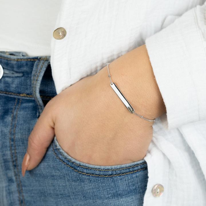 Immagine prodotto Engelsrufer Armband Silber mit ID (19 cm, Argento 925)