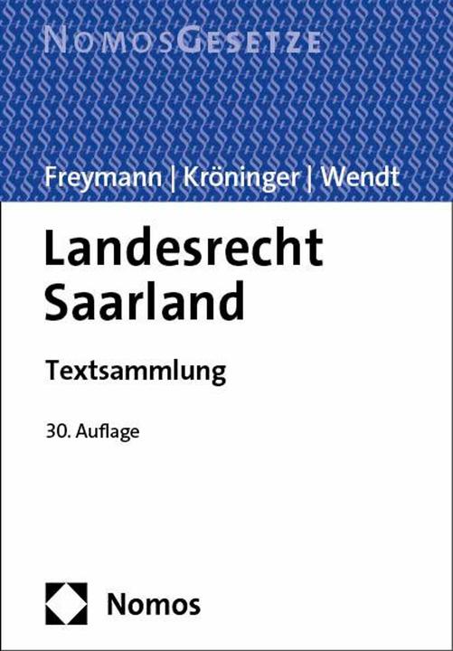 Immagine prodotto Landesrecht Saarland (Tedesco, Hans-Peter Freymann, Holger Kröninger, Rudolf Wendt, 2024)