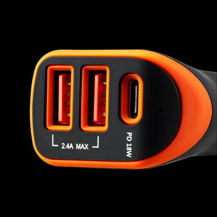 Produktbild Canyon KFZ-Ladegerät 3Port 2xUSB-A,USB-C PD /orange