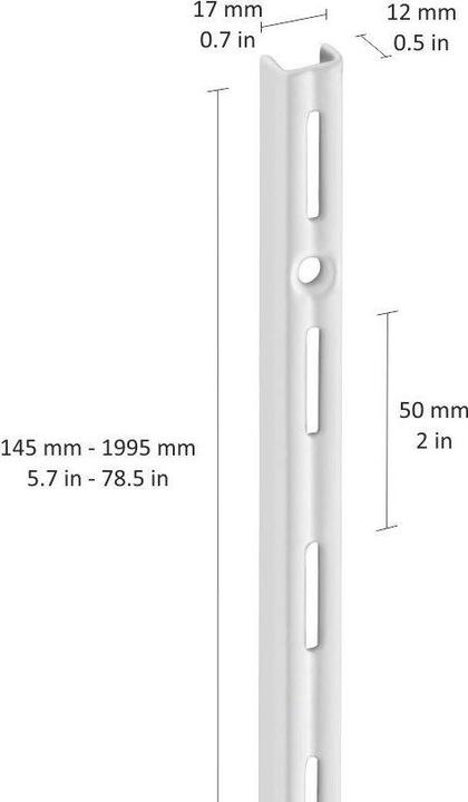 Immagine prodotto Dolle Binario a parete a 1 fila H 495 mm nero