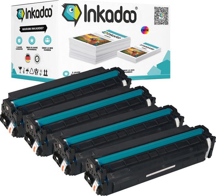 Actual product image Inkadoo Compatible toner for HP Color LaserJet Pro MFP M 277 dw (M, Y, FC, C)