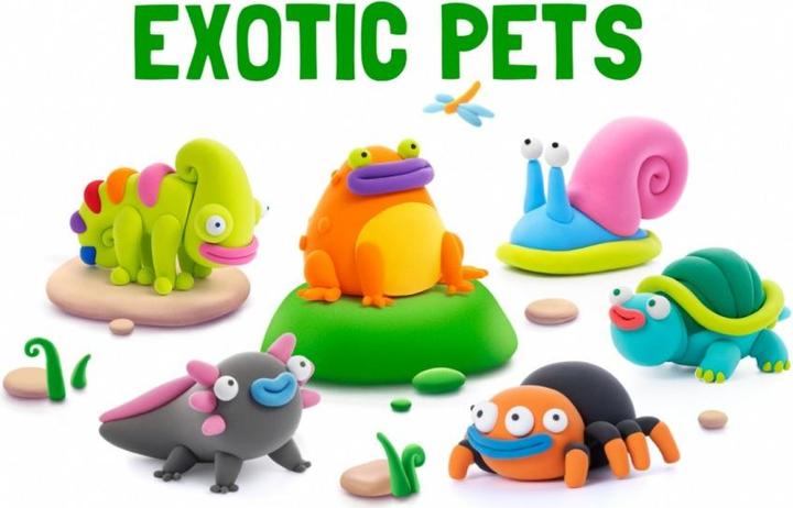 Immagine prodotto Hey Ton massa di plastica Animali esotici 15 lattine 15025CEE