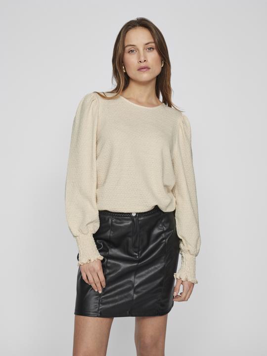 Actual product image Vila Round neck top with long sleeves (S)