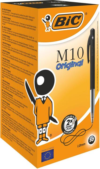 Image du produit Bic Stylo à bille 0.32 mm, 50 pièces, noir (Noir, Transparent, 50 x)