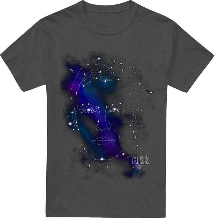 Actual product image Unisex Adult Captain Kirk Constellations T-Shirt (XL)