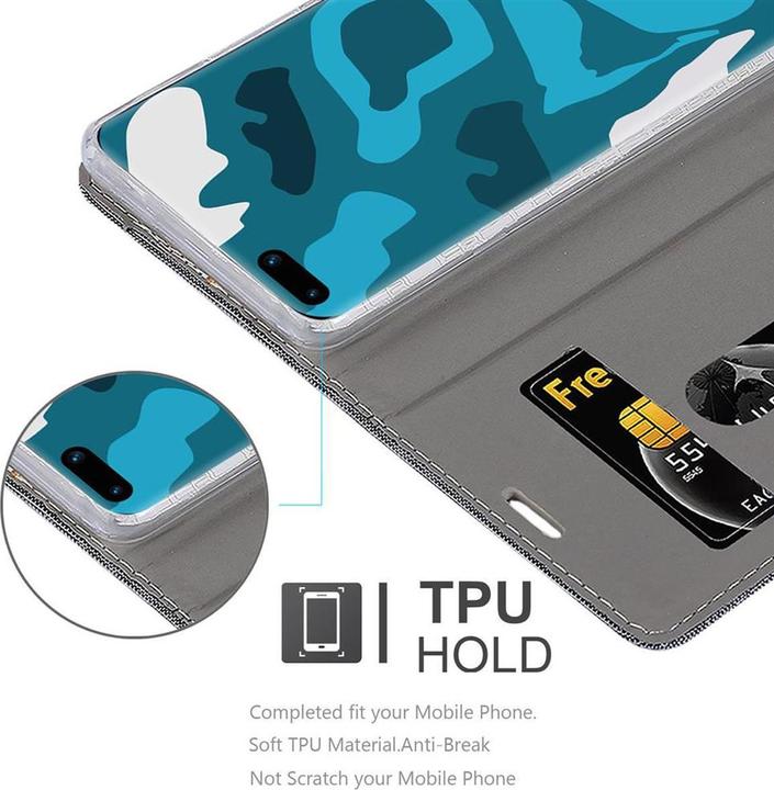 Actual product image Cadorabo Book Jeans Optics Cover (Huawei P40 Pro+)