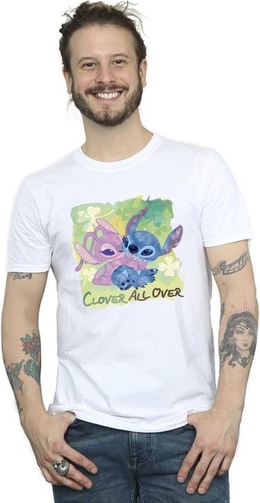 Immagine prodotto Disney Lilo And Stitch St Patrick's Day Clover Maglietta Uomo (S)