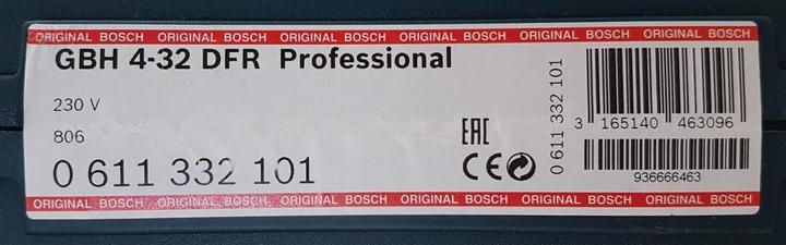 Image du produit Bosch Professional Marteau perforateur avec SDS plus GBH 4-32 DFR, coffret artisanal, mandrin à serrage rapide (Fonctionnement sur secteur)