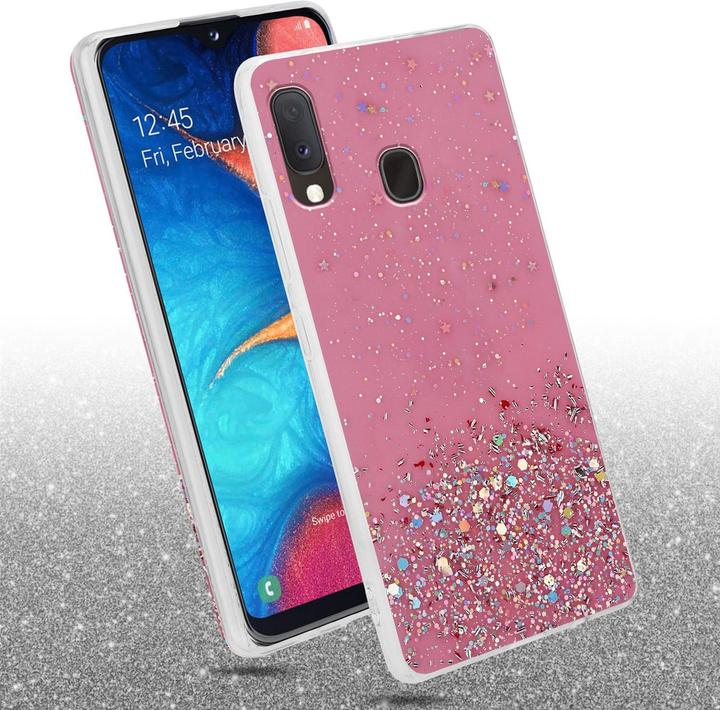 Actual product image Cadorabo TPU cover sparkling glitter (Samsung Galaxy A20e, Samsung Galaxy A10e)