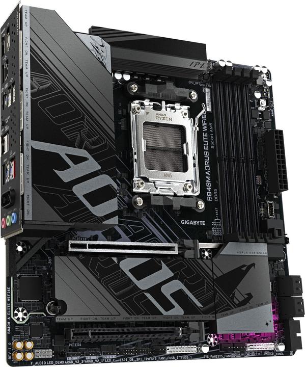 Image du produit Gigabyte B840M Elite WIFI6E (B840,AM5,mATX,DDR5) (AM5, AMD B840, mATX)