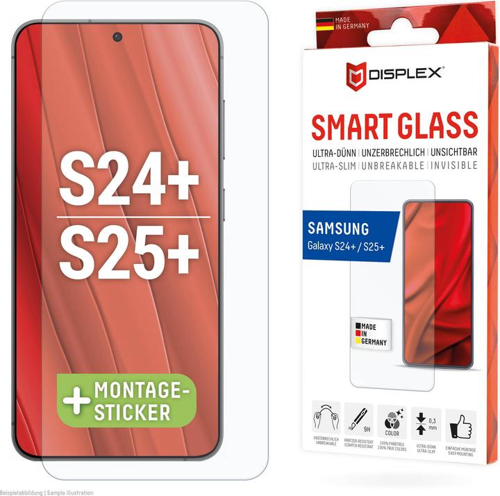 Immagine prodotto Displex Smart Glass, Displayschutzfolie (1 Pezzo/i, Samsung Galaxy S24+, Samsung Galaxy S25+)