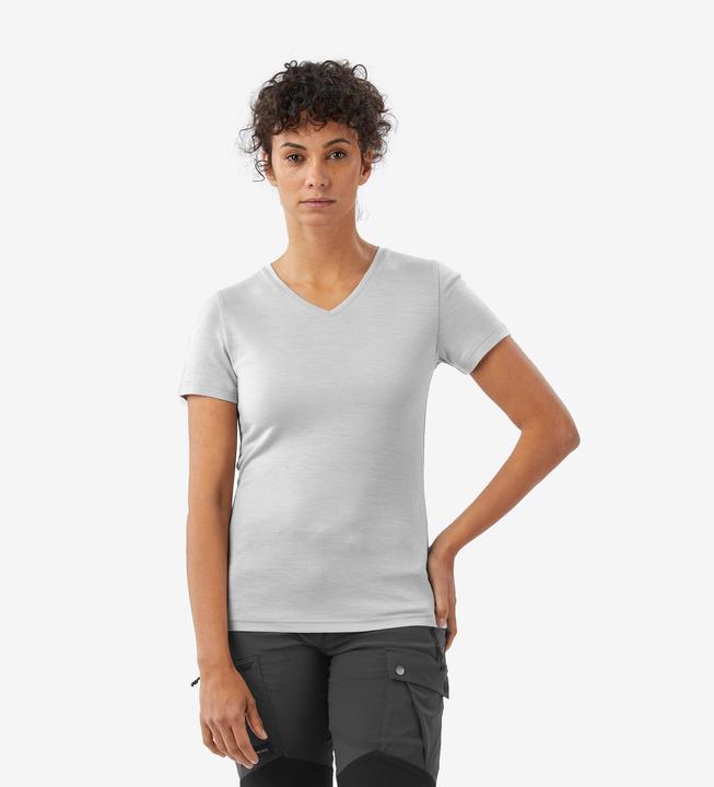 Forclaz T-Shirt Damen Merinowolle - Travel500 grau
