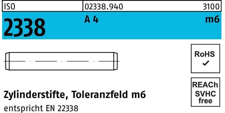Produktbild Reyher Zylinderstift ISO 2338 5 m6 x 28 A 4 ISO 2338