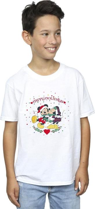 Actual product image Disney Boys Mickey Mouse Mickey Minnie Christmas T-Shirt (140, 146)