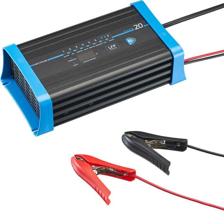 Image du produit Ective Multiload 20 LFP 20A/12V Chargeur de batterie à 8 étapes (12V, 20 A)