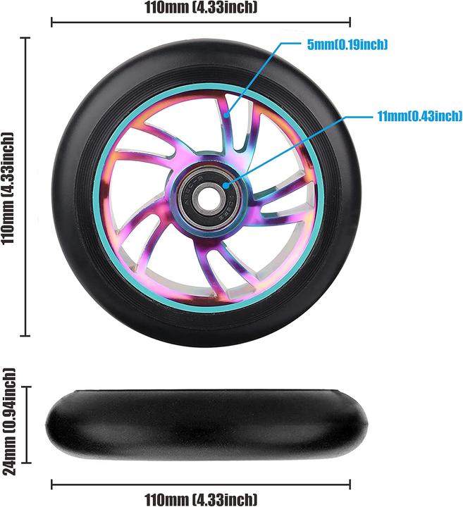 Image du produit Yungeln Roues de rechange pour trottinettes