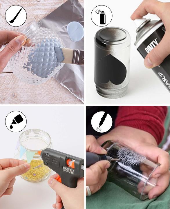 Actual product image I Am Creative Glass with lid, decorative glass