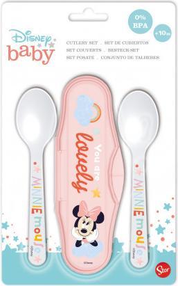 Produktbild Stor Babylöffel Reiseset Minnie Mouse