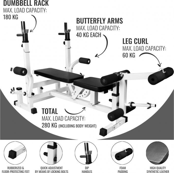 Image du produit Gorilla Sports Banc de musculation
