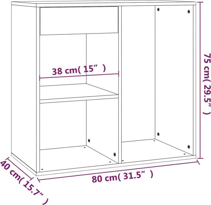 Actual product image VidaXL Jarl (80 x 40 x 75 cm)