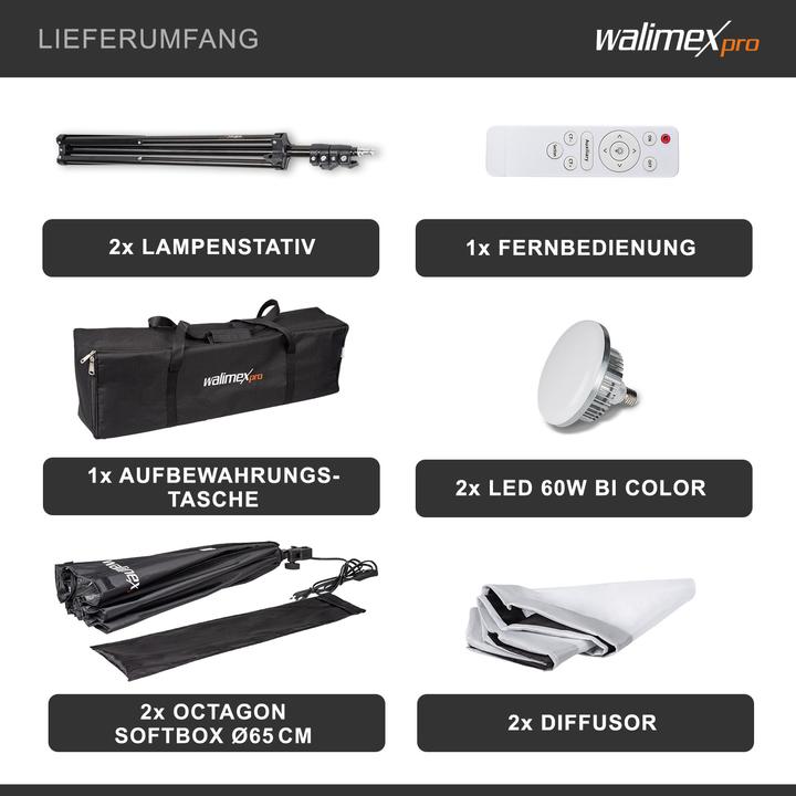 Produktbild Walimex pro LED 60W Octagon (Schirmreflektor, 65 cm)