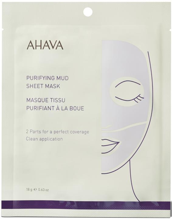 Actual product image Ahava Sheet Mask Purifying Mud - Single Fleece Mask (18 ml)