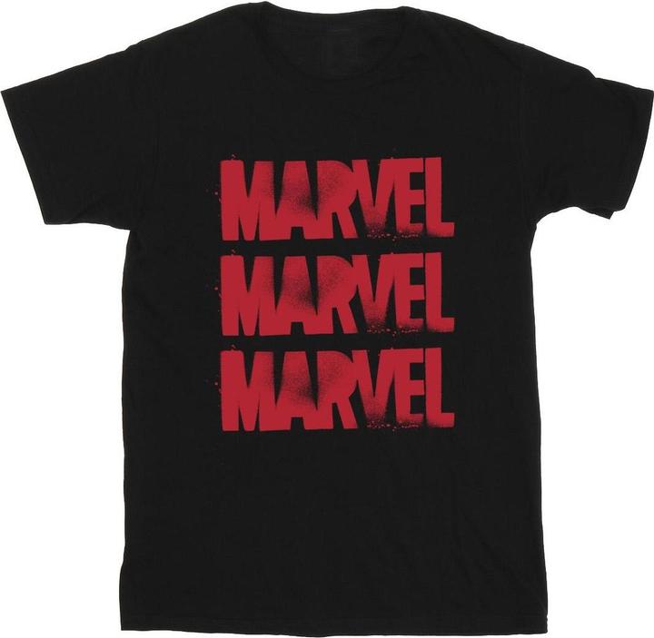 Red Spray Logos TShirt (L)