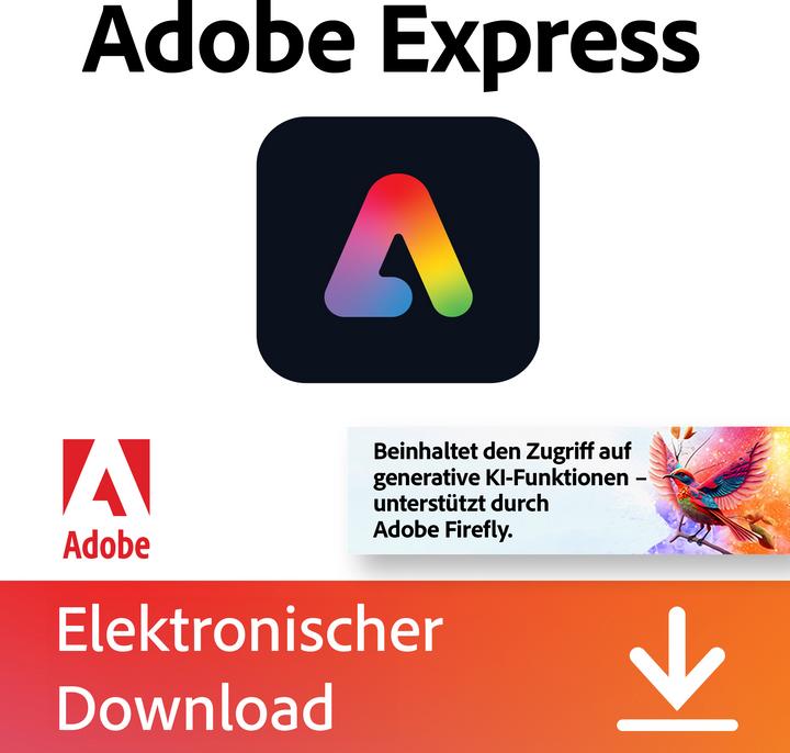 Immagine prodotto Adobe Express Premium (1 Utente, 12 mesi)