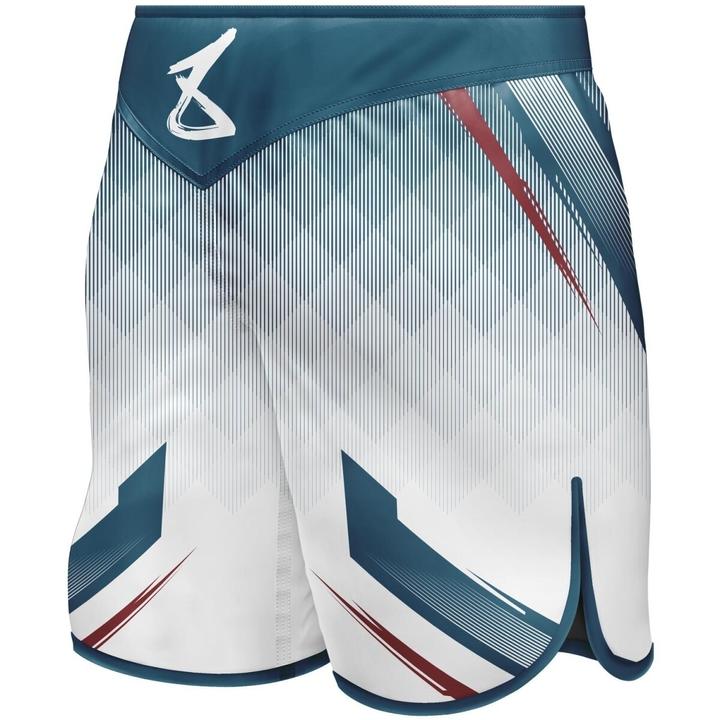 Actual product image 8Weapons Fight Shorts, Shift, white-navy-red, M (M)