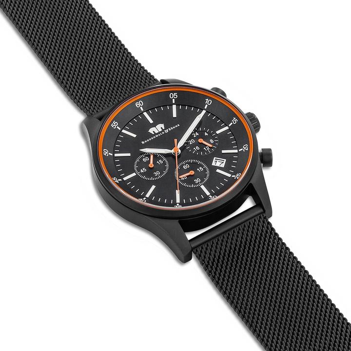 Image du produit Hommes Chronographe Goodwill Acier inoxydable noir - 26523 (Chronographe, 43 mm)